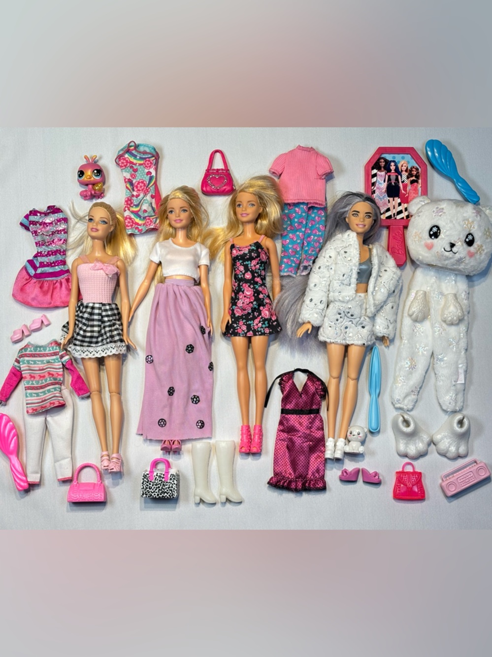 Barbie Doll Fashion Lot with Outfits & Accessories